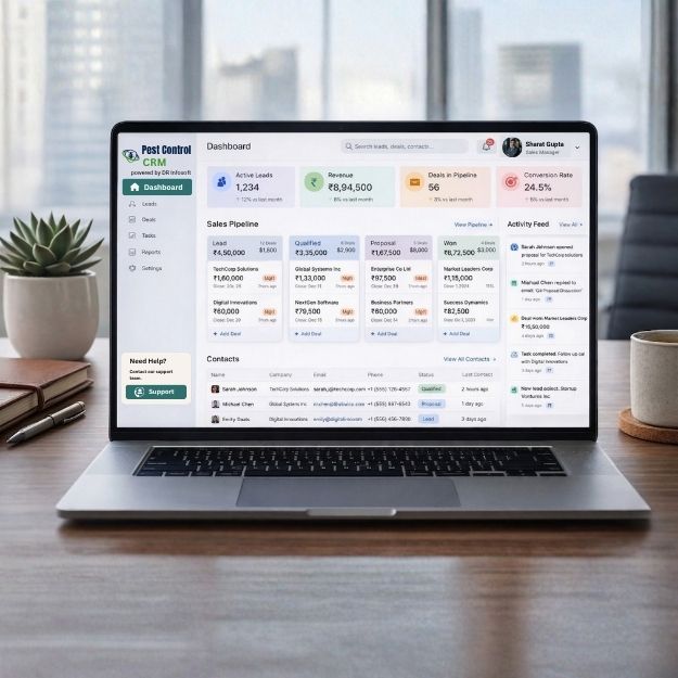 pest control crm for lead management and job scheduling